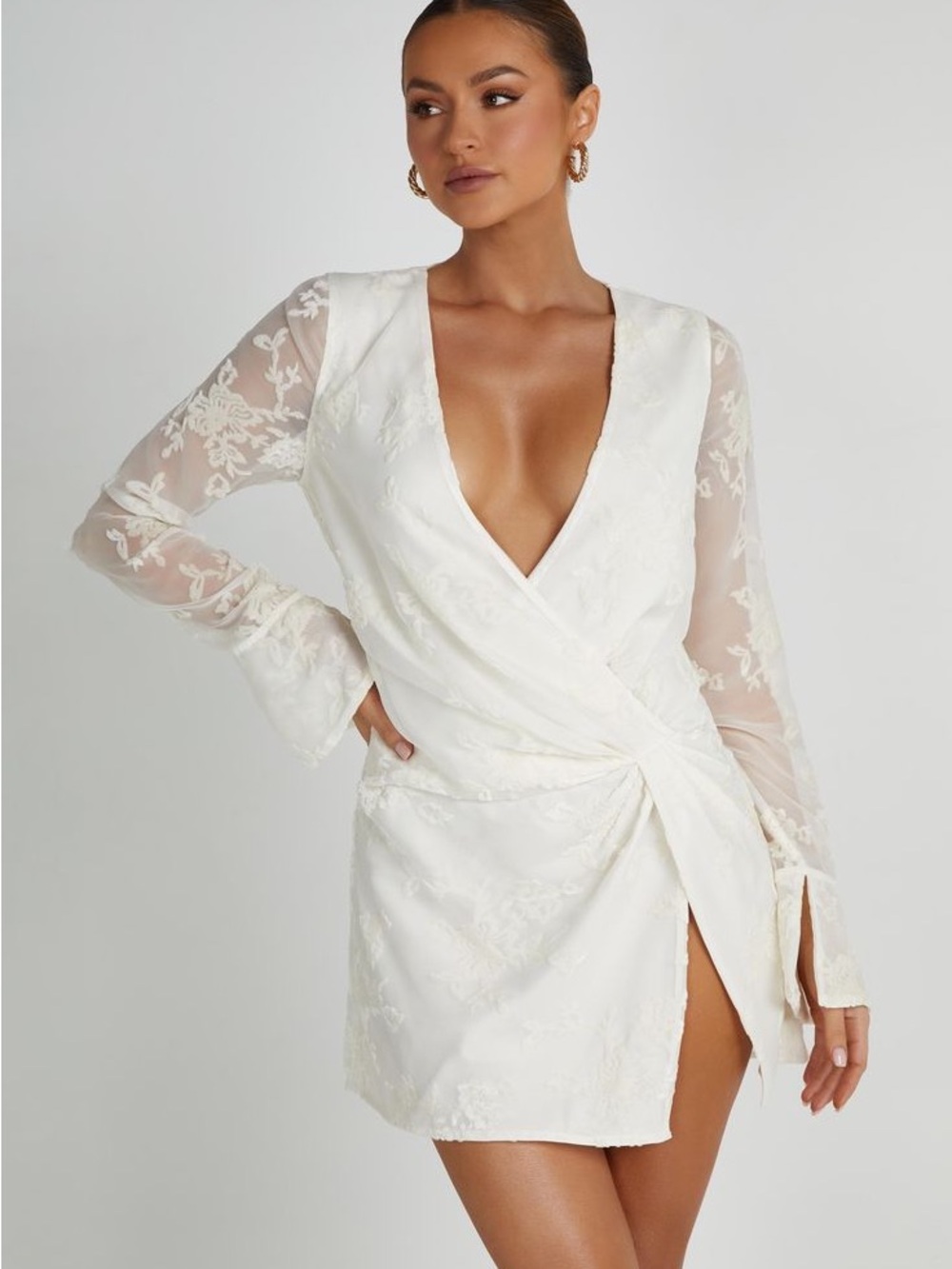 Meshki Emory Burnout Velvet Dress